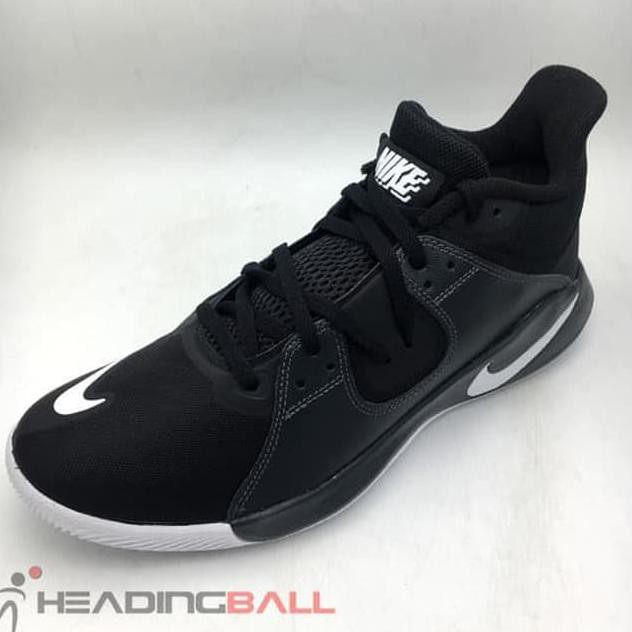 ★ BIG SALE SEPATU SNEAKER PRIA★ SEPATU BASKET NIKE ORIGINAL FLY BY MID BLACK WHITE CD0189-001