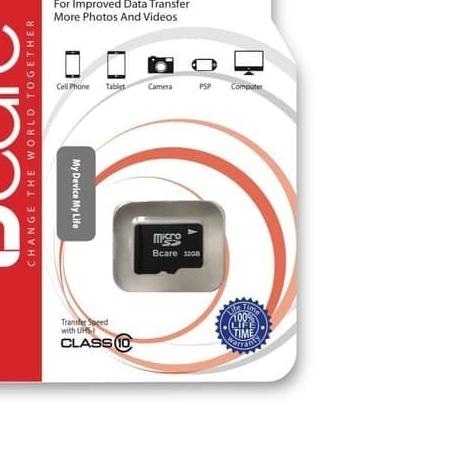 MicroSD Class 10 32GB Bcare