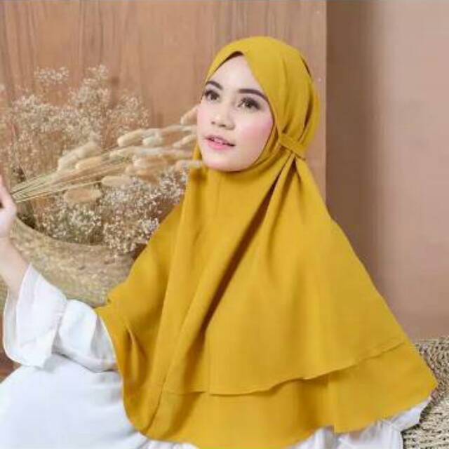 RX FASHION JILBAB BERGO MARIAM 2 LAYER - FASHION MUSLIM 1R