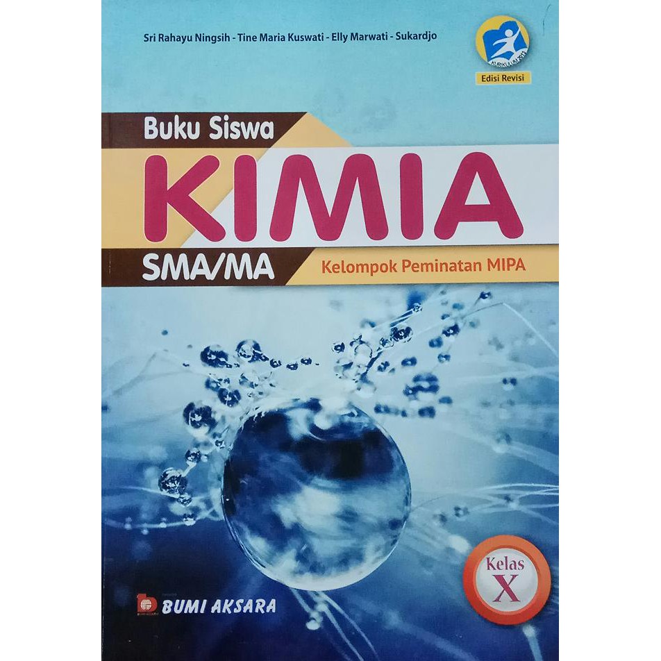 Buku Siswa Kimia Smama Kelas 10 Kelompok Peminatan Mipa Edisi Revisi