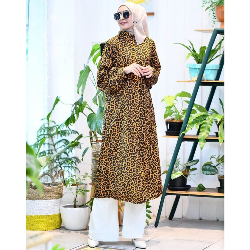 Kekinian 2021 Long Tunik Motif Leopard Jumbo Big Size Over Size Bisa COD Dalam Negeri. Tunik Kasual Tunik Keren Tunik Murah Tunik Macan Baju Busui Atasan Muslimah Termurah Terbaru Dan Kekinian Bahan Adem Nyaman Dipakai Katun Rayon Wolfis Premium