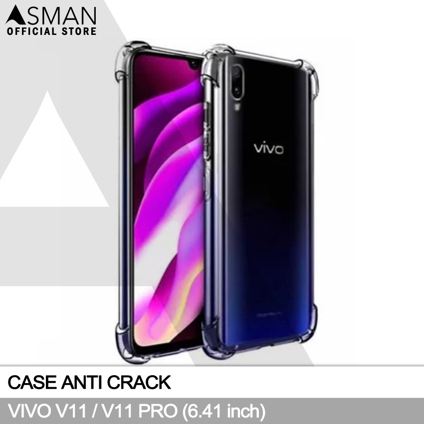 Anti Crack VIVO V11 / V11 Pro (6.41&quot;) | Soft Case Anti Bentur - Clear