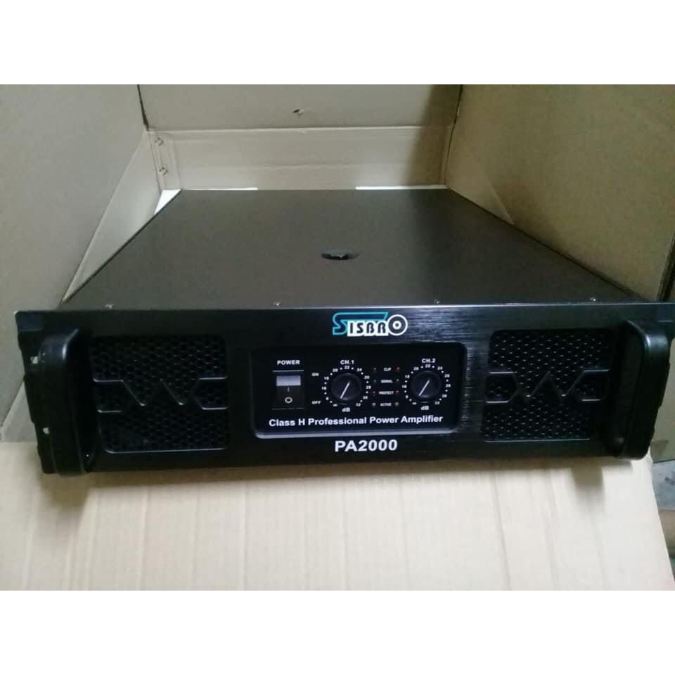 (PETI KAYU) power amplifier sisbro PA2000 . PA 2000