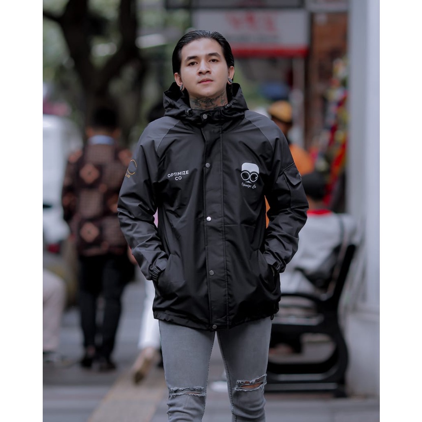 Jaket Pria - Jaket Parasut Pria - Jaket Casual Pria - Jaket Waterproof - Jaket Motor Salvio Hexia