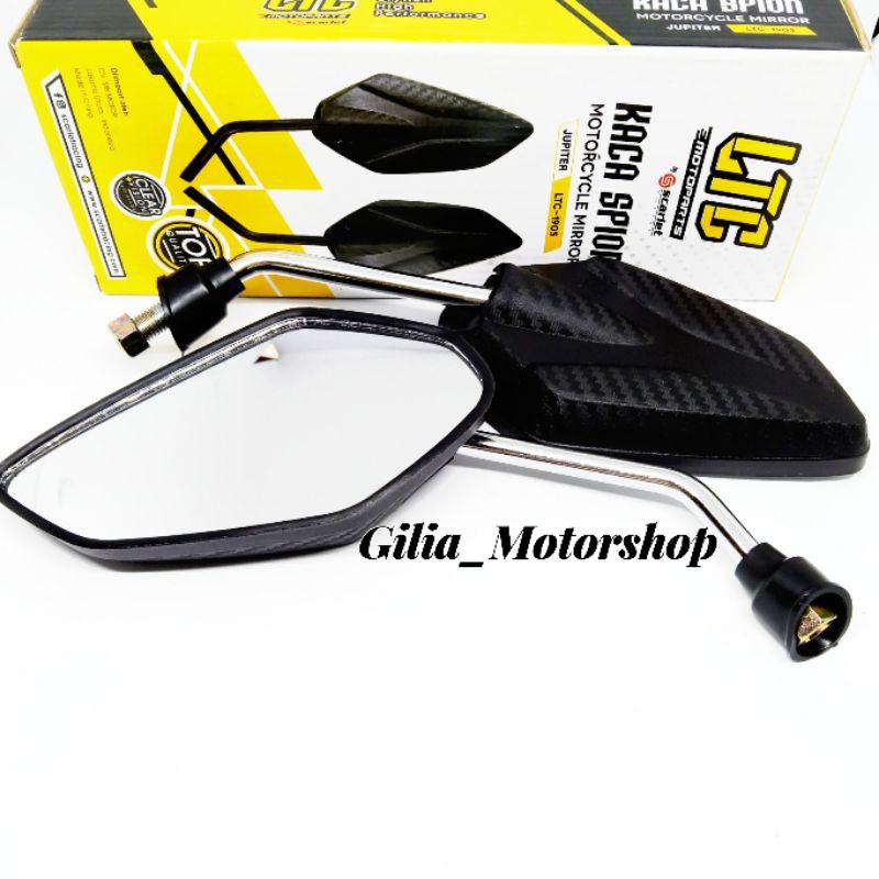 Spion Motor Standar Carbon Tangkai chrome Jupiter z Jupiter mx Vixion Mio model karbon Universal