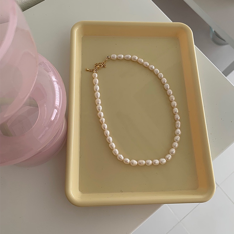 Kalung Rantai Dengan Liontin Mutiara Mewah Untuk Wanita