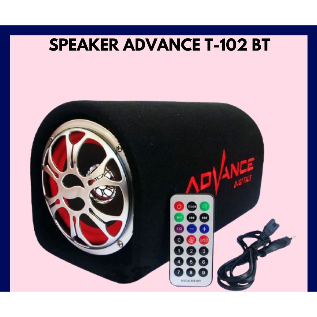 Speaker Tabung Bluetooth Subwoofer Advance T 102 Non BT/ BT / KF 6.5 inch