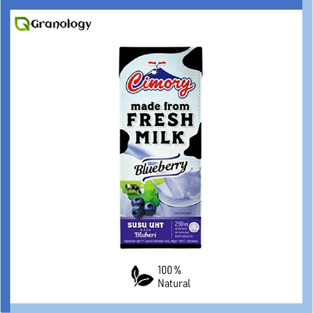 Cimory Susu UHT / Fresh Milk 250 ml - Blueberry