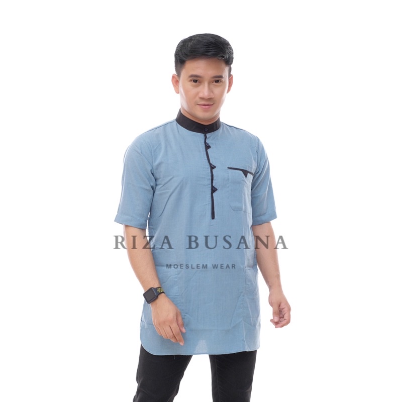 baju kurta zikzak (segitiga) / baju koko / baju muslim laki laki / ecer / grosir