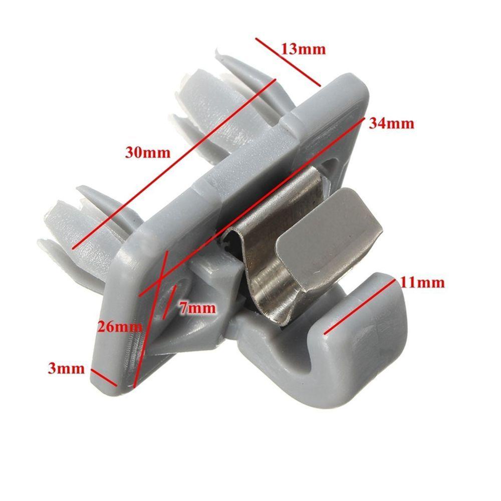 Populer Pengait Pelindung Matahari Mobil Praktis Holder Grey Bracket Untuk Audi A1 A3 A4 A5 Q3 Q5 Q7