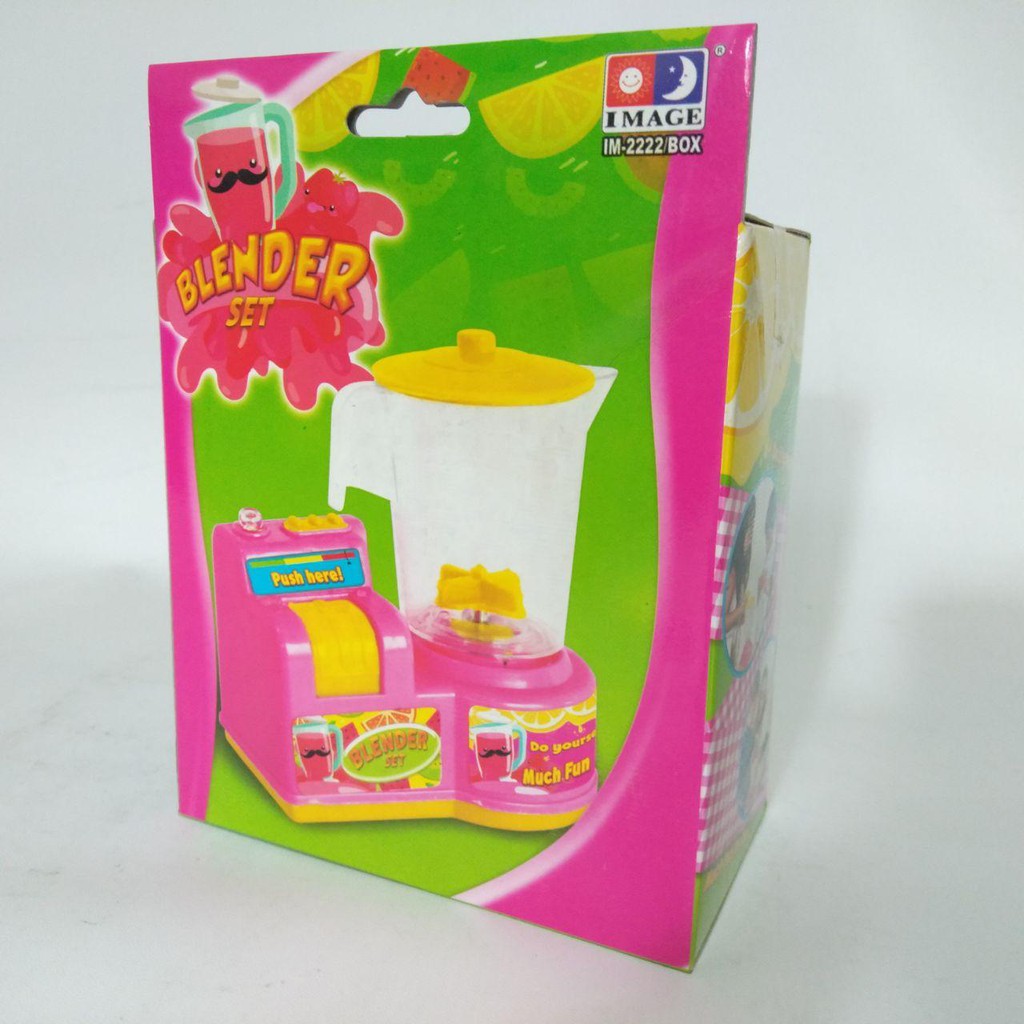 Mainan Juicer Blender Set Mainan Pretend Blender Bisa Berputar Mainan Anak Perempuan