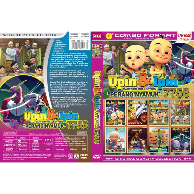 Kaset Film Koleksi Upin dan Ipin Perang Nyamuk