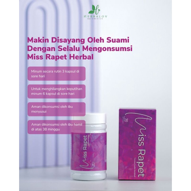 

Herbal Miss Bisa Untuk Obat Keputihan dan Keharmonisan Keluarga