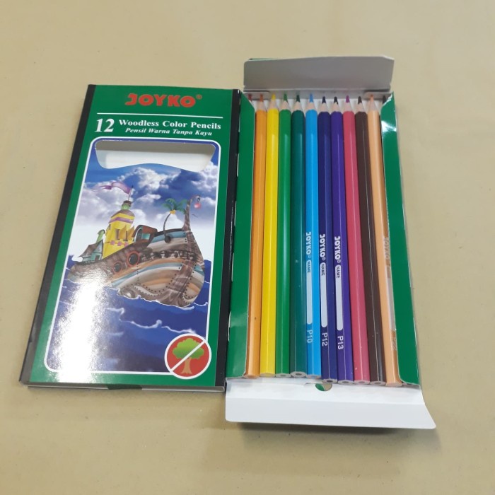 

Aman Pensil Warna Joyko 12 Warna Panjang Diskon