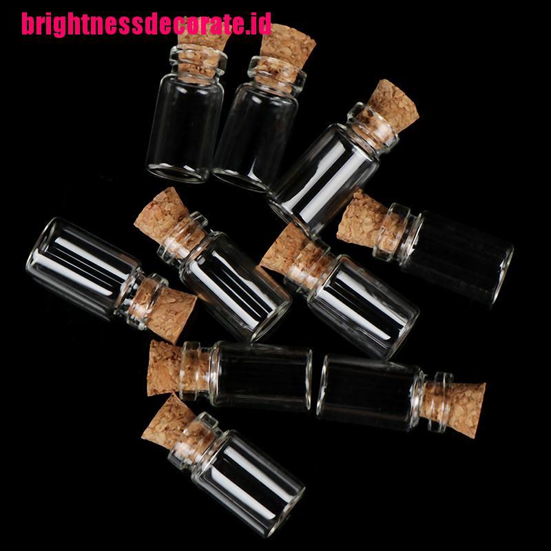 BrightID 10Pcs 1:12 Dollhouse Miniature Glass Bottle Jars Food Storage Kitchen Accessorie