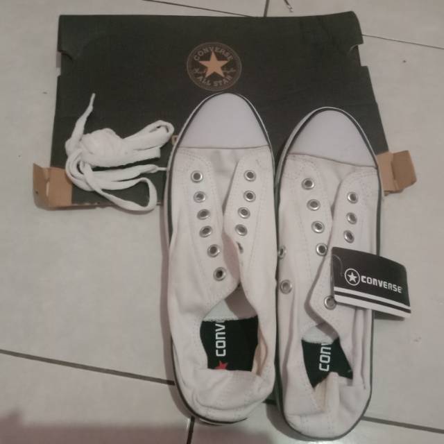 Sepatu Converse putih ukuran 40 | Shopee Indonesia