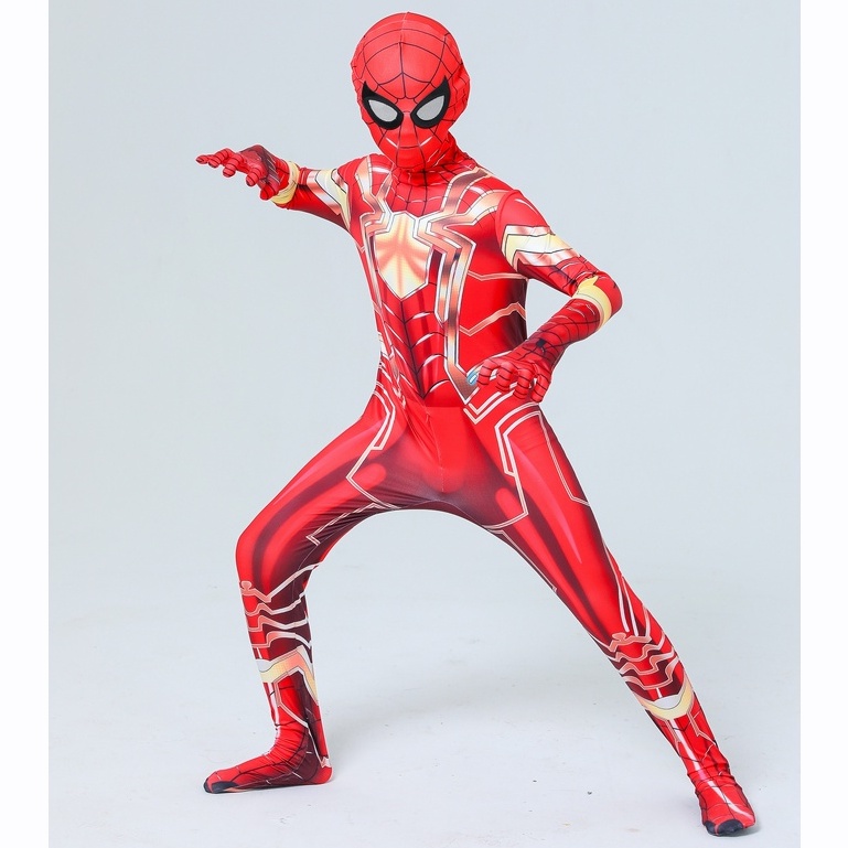 Voucher Halloween Party Spider-man: Miles Celana Ketat Anak Cosplay Game Superhero Avengers Kostum