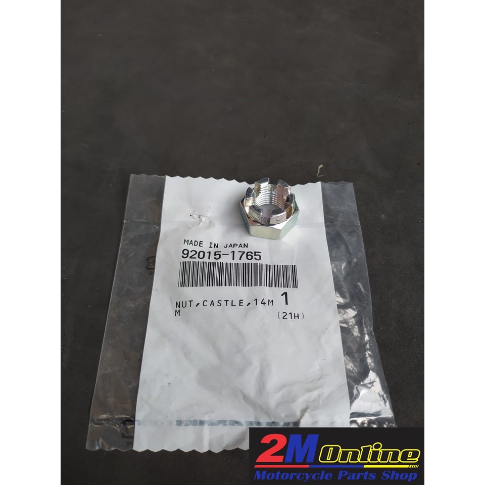 92015-1765 Nut 14mm Mur As Roda Belakang Kaze KLX Ninja R RR Ori KGP