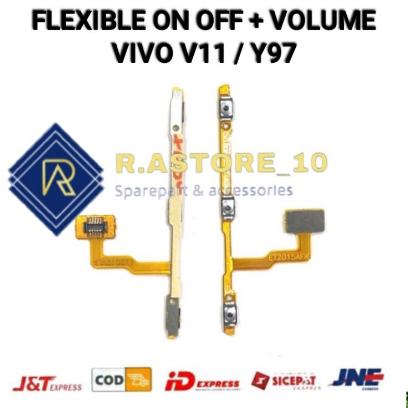 Flexible Flexibel On Off Volume Vivo V11 / Y97 Fleksibel Tombol Power On Of Vol