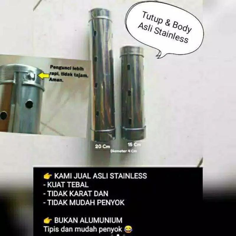 Cetakan lontong stainless steel