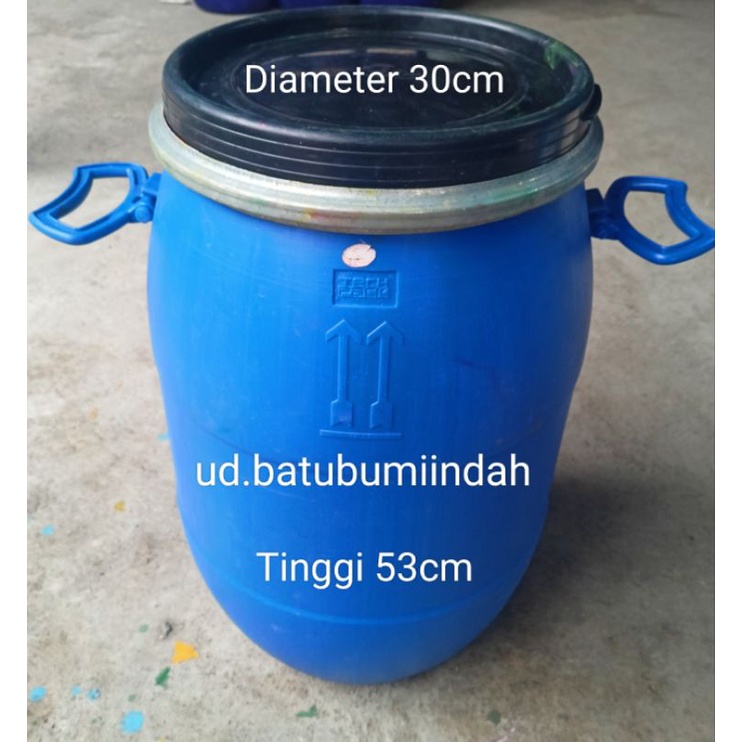 Jual Drum 30 Liter Tong Air Tempat Sampah Plastik Plus Tutup Clem Shopee Indonesia 5405