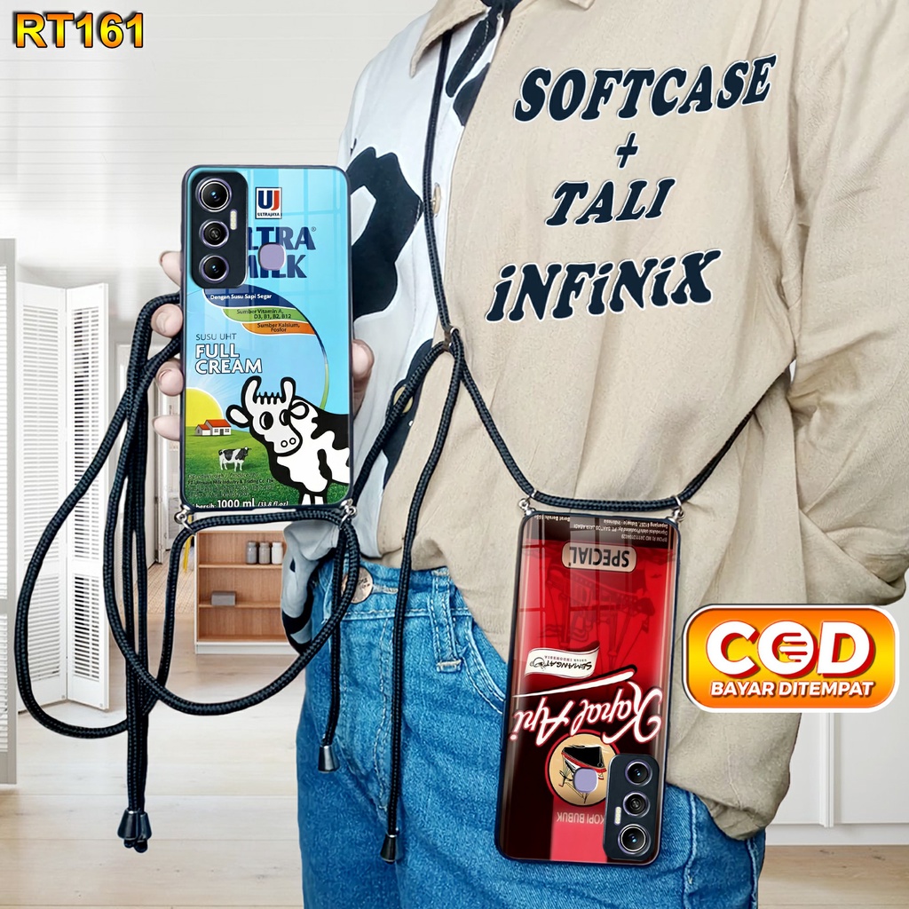 RT161 Softcase Kilau + Tali infinix Hot 11 Case Kilau Hot 8 Hot 9 Hot 9 play Hot 10 Hot 10 play Hot 