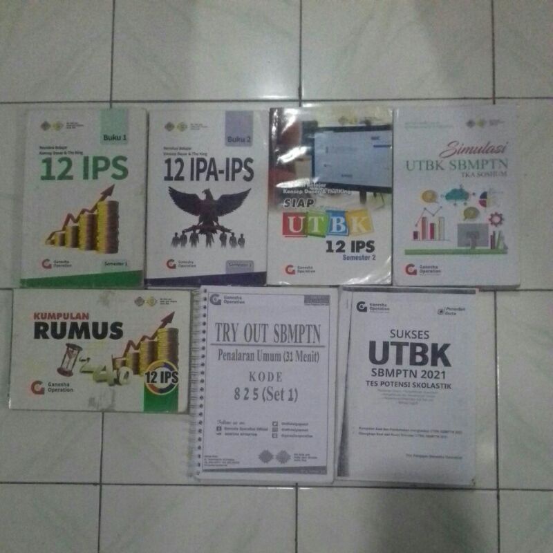 PRELOVED UTBK SBMPTN SOSHUM Bimbel GO Ganesha Operation