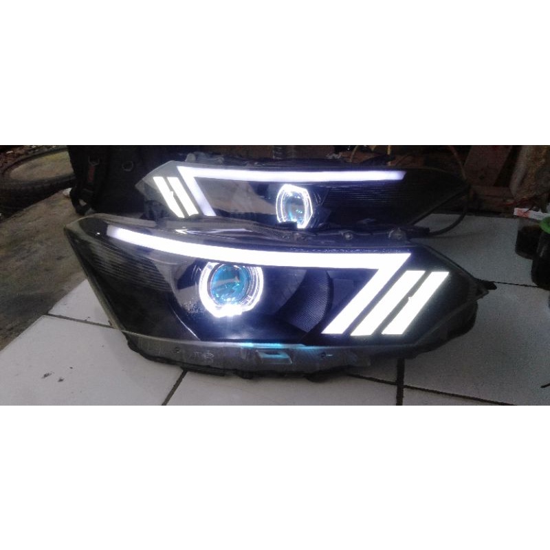 lampu headlamp custom vios limo gen 3