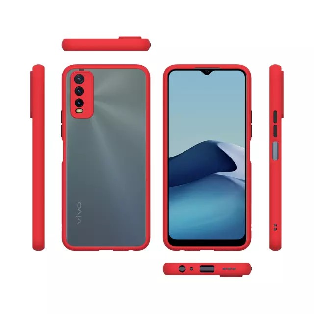 Case Matte List Color Vivo V21 / V20 / V20 SE Hardcase Protect Silicon Camera Vivo V21 V20 SE 2020