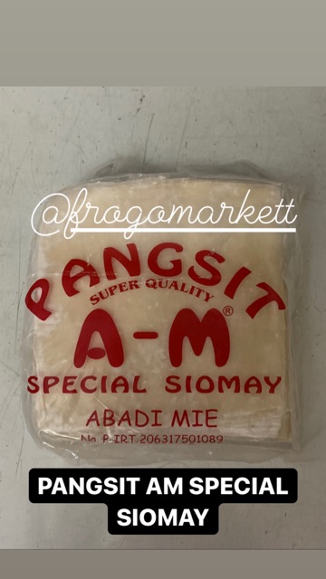 Pangsit Abadi Mie (A-M) Goreng &amp; Rebus