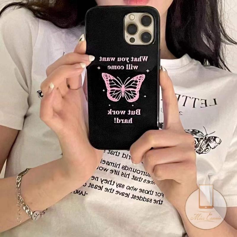 Soft Case Tpu Motif Kupu-Kupu Untuk IPhone 7 8 Plus 8 Plus 13 11 12 Pro Max XR X XS Max 7 8 SE 2020