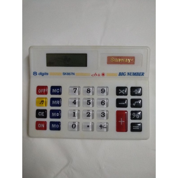 

SUNWAY Calculator Desktop SK867N - 8 Digit Putih
