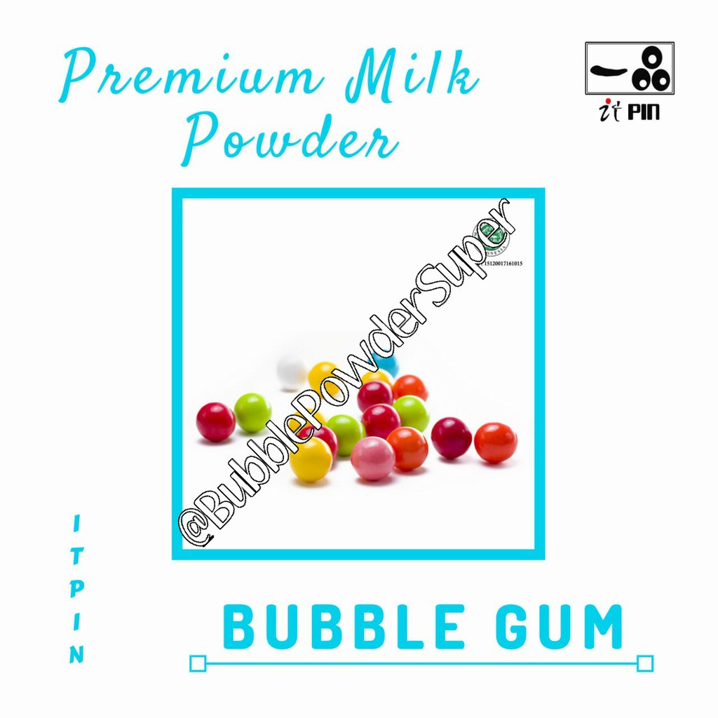 [FREE BUBBLE MINI 100GR*] Bubblegum Milk Powder / Serbuk Permen Karet @1kg