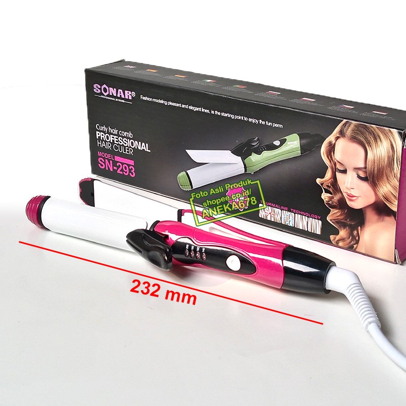 SONAR SN 293 CATOKAN CURLY 2in1 ALAT CATOK RAMBUT 2 In 1 MINI LURUS