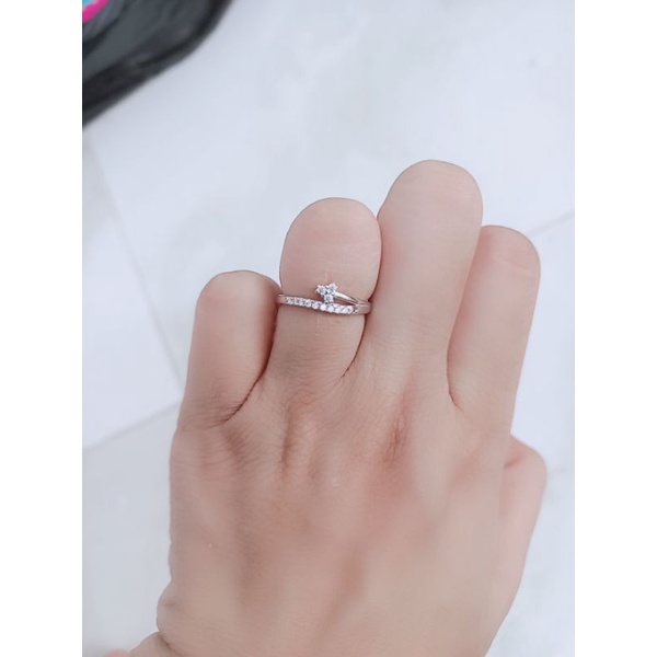 cinci kecil corr mp / cincin perak asli silver 925 lapis emas/ cincin fashion wanita impor