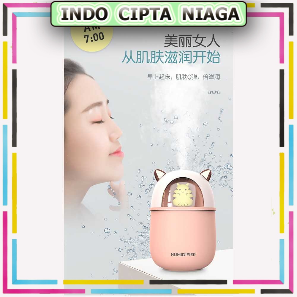 HFER Mini Air Humidifier Aromatherapy Oil Diffuser USB Cute Cat - A108