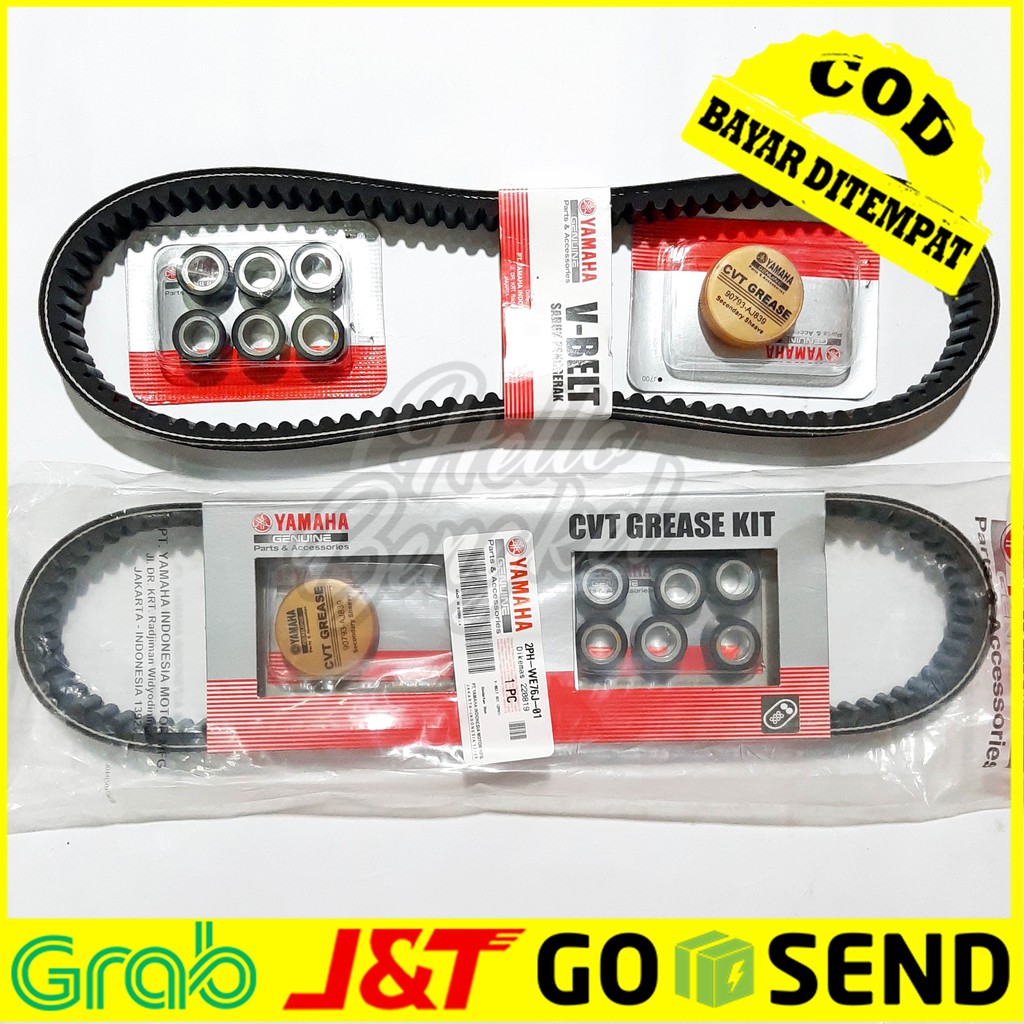 ORIGINAL : V-BELT V BELT FANBELT  Vbelt kit Mio J /Soul GT /Mio GT /X Ride 54P Paket Set Roller