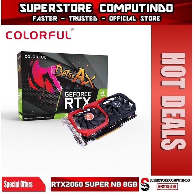 VGA Colorful GeForce RTX 2060 / RTX2060 Super NB 8G-V -8GB DDR6 256Bit