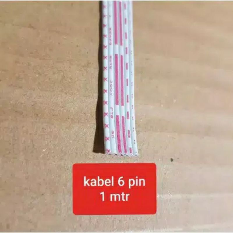 Kabel pita isi 6 kabel pelangi isi 6 pin 6 wire tembaga mudah disorder harga permeter