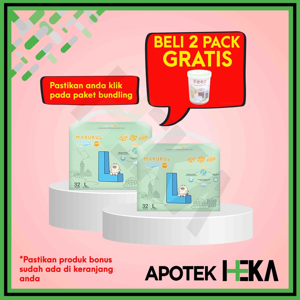 2 Pack Makuku Air Diapers Comfort Pants - Popok Bayi Celana (SEMARANG)