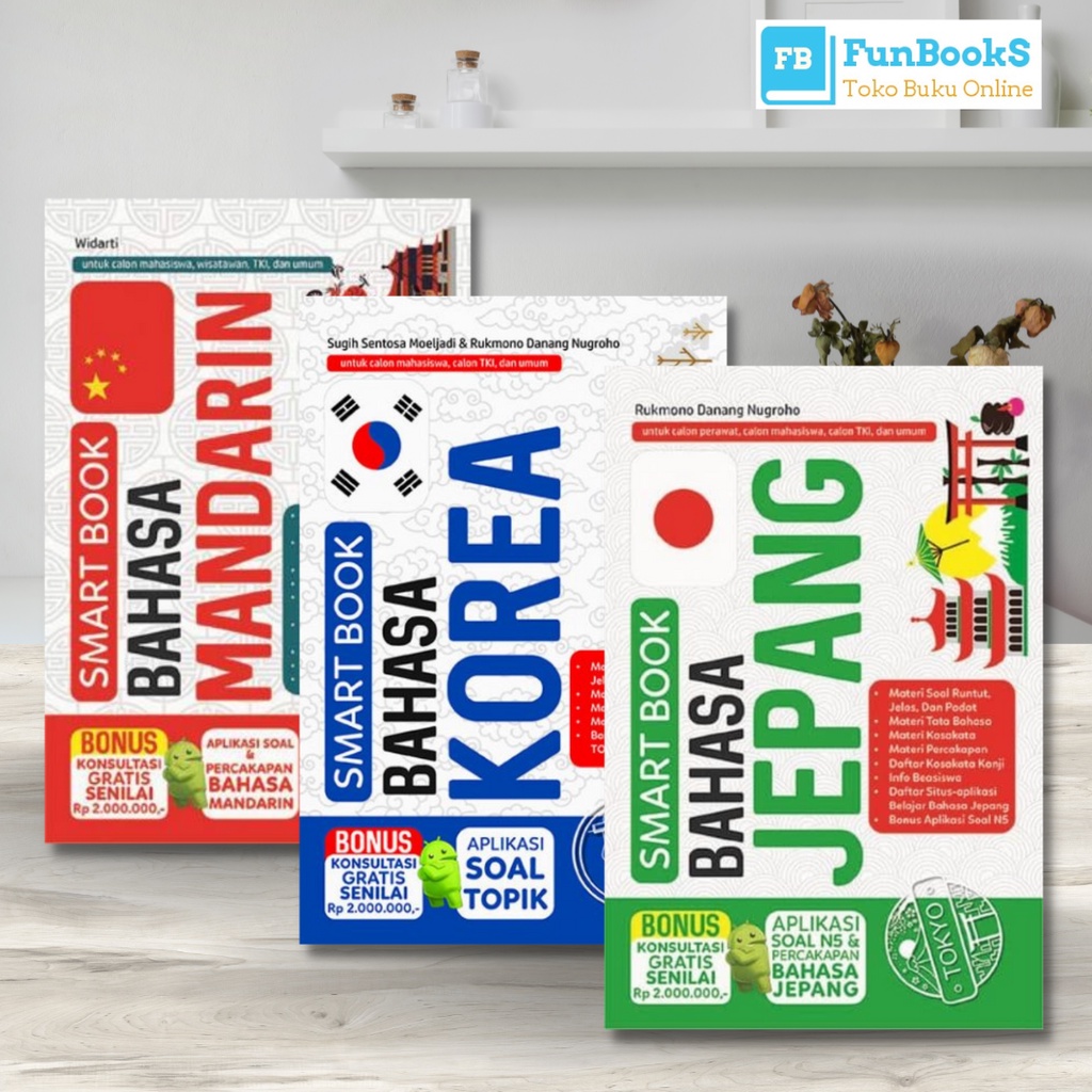 Jual Buku Promo Seri Smart Book (Charissa) Bahasa Jepang, Mandarin ...