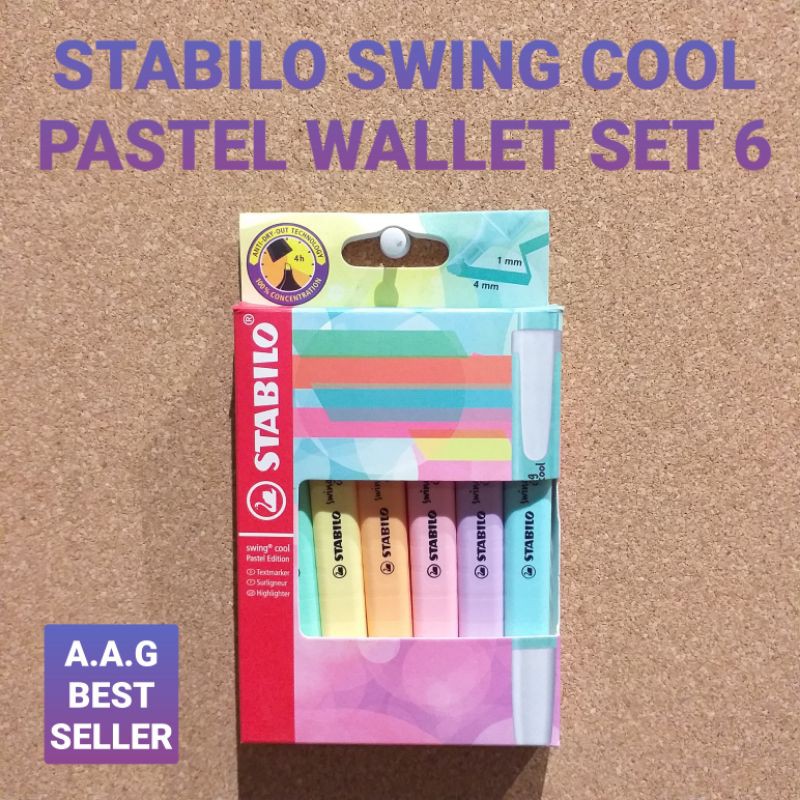 

STABILO SWING COOL PASTEL WALLET SET 6