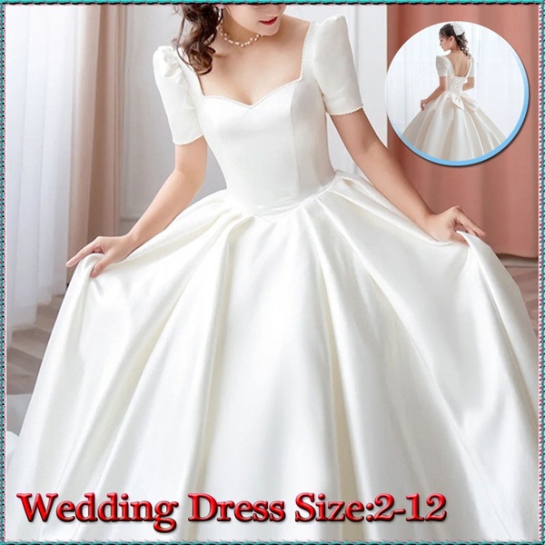 Wedding dress satin / gaun pengantin satin pernikahan