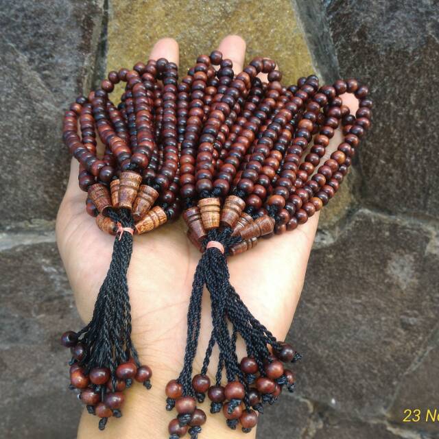 Gelang Tasbih Kayu Stigi 33 - Kepala Setigi