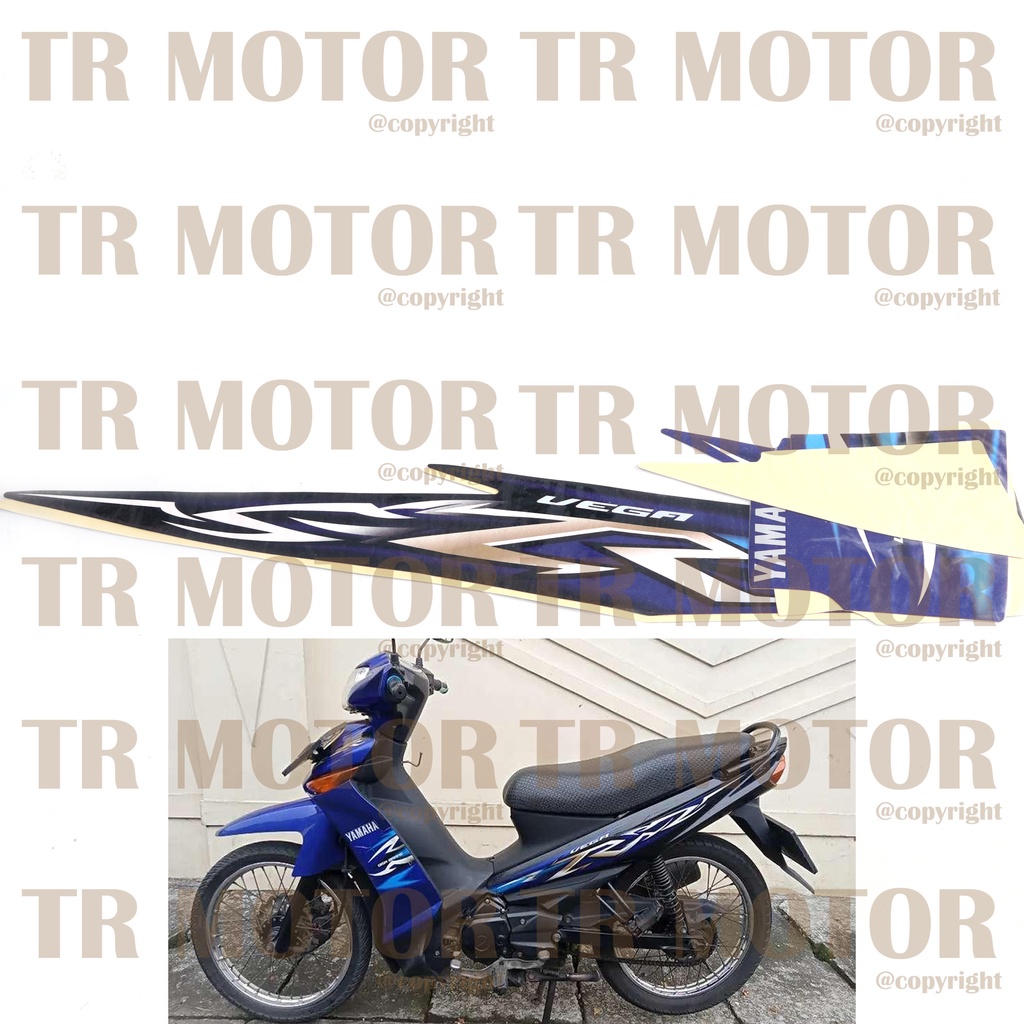 Stiker Motor Vega ZR 2009 Sticker Striping Lis Full Set Motor