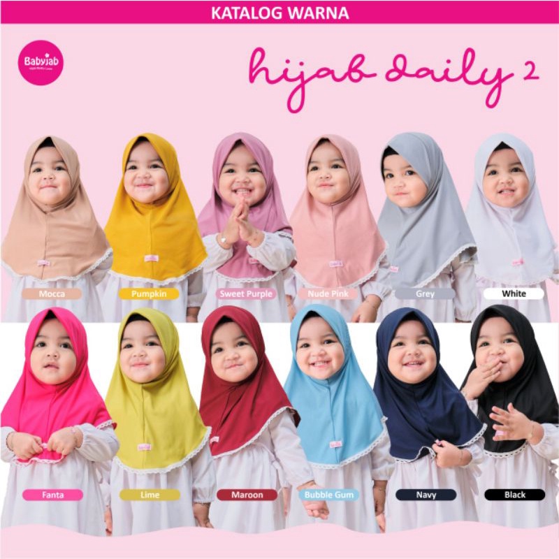Babyjab Hijab Daily Jilbab Anak Bayi Balita