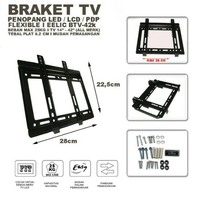 Bracket TV 14 inch - 42 inch