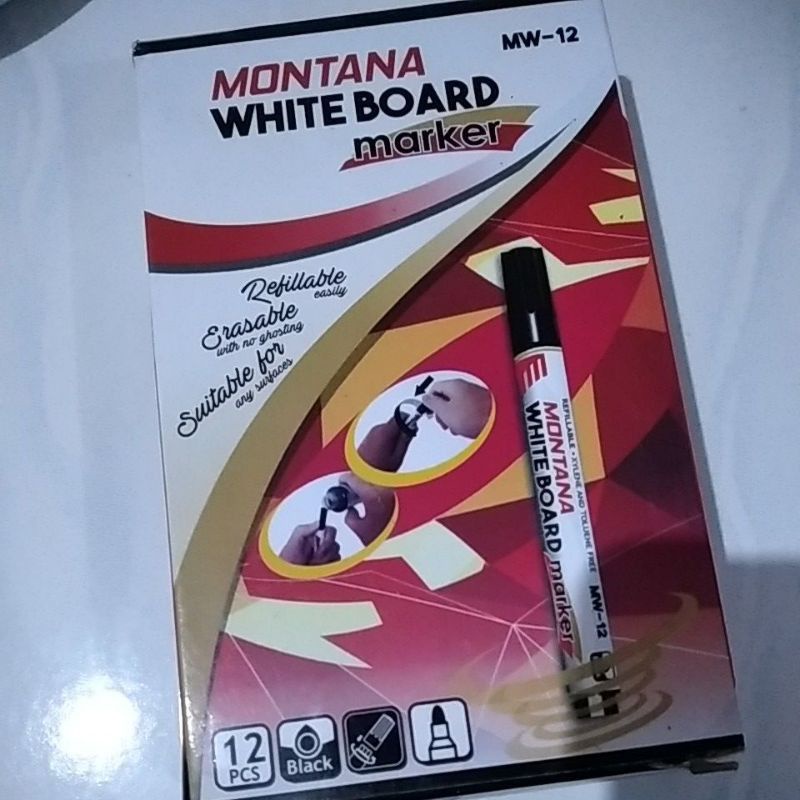 

1pcs spidol permanen montana, whiteboard montana murah