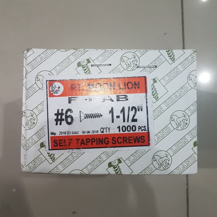 Skrup Kayu 6x4 CM 1DUS MOON LION Sekrup Screw 1000PCS