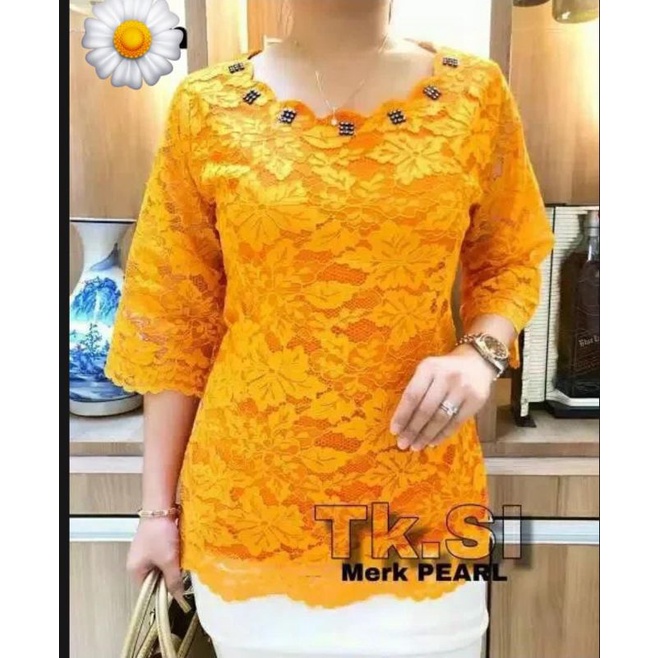 Atasan brokat import blus import